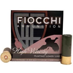 Fiocchi High-Velocity Shotshells - 12 Gauge - 6 - 25 Rounds - 2.75" 12HV6