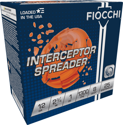 Fiocchi 12CPTR8 SPREADER 1oz 25rds