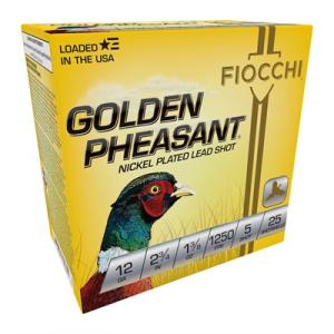 Fiocchi 12GP5 Extrema Golden Pheasant 12 Gauge 2.75" 1 3/8 oz 5 Shot 25 Bx/ 10 Cs