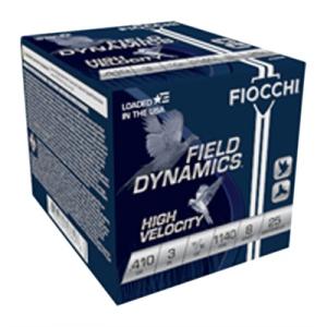 Fiocchi of America 410HV-8 3 in. High Velocity Loads for 25 Rounds in Max 0.68 oz - 410 Guage Size 8 410HV-8