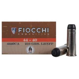Fiocchi Ammunition . Winchester 210 Grain Lrnfp Brass Case Centerfire Pistol Ammo 50 Rounds Box