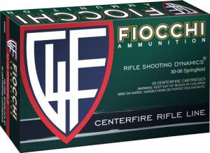 Fiocchi Shooting Dynamics Centerfire Rifle Ammo - .30-06 Springfield - 180 Grain - 20 Rounds 