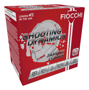 Fiocchi Exacta Heavy Shooting Dynamics Shotshells 20ga 2-3/4 in 7/8 oz 1210 fps #8 25/ct