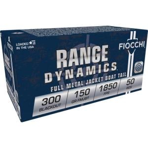 Fiocchi Rifle Shooting Dynamics Rifle Ammunition .300 AAC Blackout 150gr FMJBT 1925 fps 50/ct 300BLKC