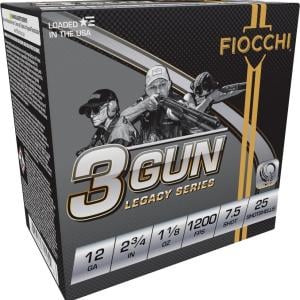 FIOCCHI SHOOTING DYNAMICS AMO 12GA 2.75 IN 1 1/8 OZ #7.5 1200FPS 25-RD ( 10 BOXES PER CASE )