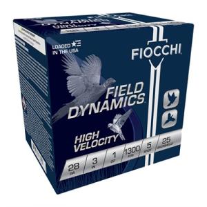 Fiocchi Ammo 283HV5 3 in. Optima Specific Hi-Velocity Shotshells Lead Shot Case of 25