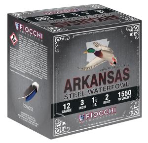 Fiocchi 12 Gauge Shotshell 25 Rounds 3" #2 Steel Shot 1 1/5 oz. [FC-AMM-994-099] 