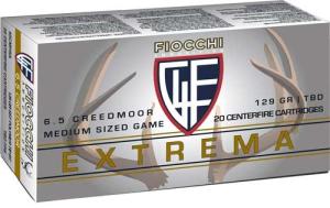 Fiocchi Hyperformance, 6.5mm Creedmoor, SST Polymer Tip Boat-Tail, 129 Grain, 20 Rounds 65CMHSA