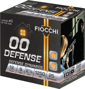 Fiocchi FIO 12ga 2-3/4" 9pellett 00bk 25Rd 762344712789