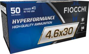 Fiocchi Hyperformance Defense 4.6x30mm HK 38 gr THP 50rds Rifle Ammo for Tactical Use - 46EXD
