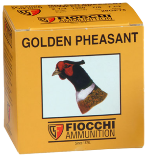 Fiocchi Golden Pheasant 20 Gauge Shotshell 3" #6 Nickel Plated Lead Shot 1 1/4 oz. 