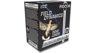 Fiocchi Game & Target Ammunition 12 Gauge 2-3/4" 1-1/8 oz #8 Shot Case of 250 (10 Boxes of 25)