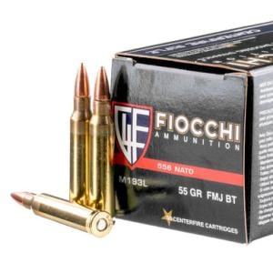 Fiocchi 5.56 NATO Ammunition 1000 Rounds FMJBT 55 Grains 556M193L