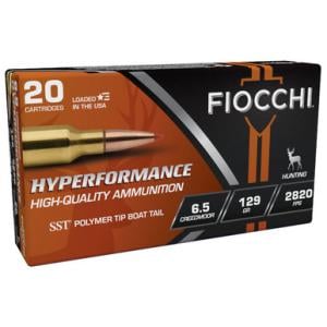 Fiocchi Hyperformance 6.5 Creedmoor Ammunition 129 Grain SST 200 Rounds 762344864334