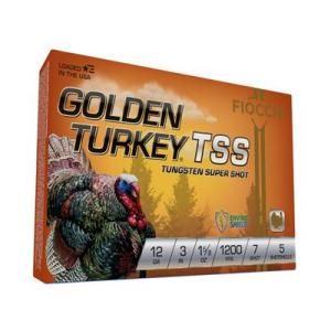 Fiocchi Golden Turkey TSS 12 Gauge 1 5/8 oz 3 in 7 Shot Centerfire Shotgun Ammo 5 Rounds 123TSS7
