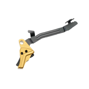 Tyrant CNC Glock 43/43X/48 I.T.T.S Trigger Gold/Black TDG43TRIGGOLDBLKBAR