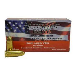 Century 9mm 115gr FMJ HotShot Ammunition 50rds - AM1904