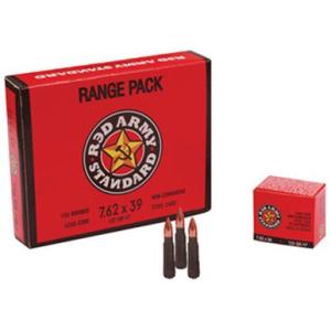 Century International Arms Ammo Red Army Standard 7.62x39mm 122 Grain JHP Bullet Steel Case 20 Rd./Box 