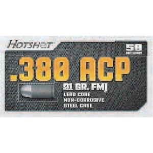 Century Arms Hotshot Ammunition .380 ACP 91 Grain FMJ 50 Rounds