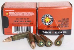 CENT AMMO RED ARMY STD 7.62X39 FMJ 122GR 1000RD 