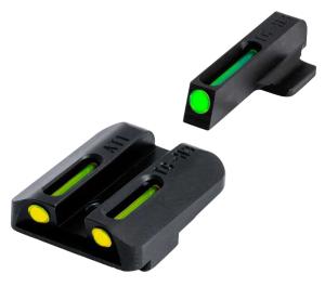 TruGlo Glock 42/43/48 Brite-Site TFO Low Profile Green Fiber Optic Front Yellow Rear Sight Set