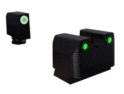 Rival Arms Glock 17/19 Tritium Night Sights Fits  Green Tritium W/White