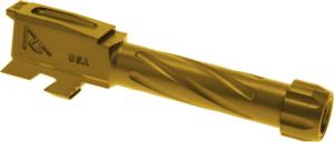 Rival Arms Glock 43 Precision Threaded Drop-in Barrel, Gold RA20G302E