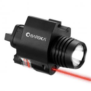 Barska Red Laser / Weapon Light Combo, 200 Lumens, 2nd Gen Mount, Black AU12714