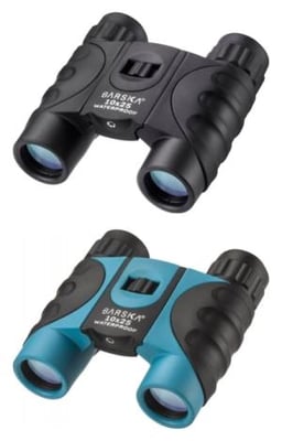 Barska 10x25mm Waterproof Compact Binocular, Black, Small, AB12725