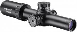 Barska 1-4x24mm Level HD Rifle Scope, Illuminated HRS .223 BDC Reticle, Black, Medium AC12798