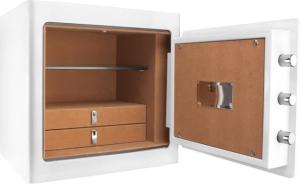 Barska White Keypad Jewelry Safe Tan Interior, White, Medium, AX13104 790272003822