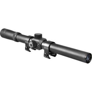 Barska Optics AC10000 Rimfire Riflescope 4x15mm, 30/30 Reticle with Standard Rings, Matte Black 790272801114