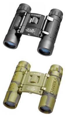 Barska Lucid View 10x25mm Compact Folding Binoculars, Camo, AB10119