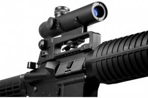 Barska 4x20 M16 Electro Sight 30/30 Reticle Riflescope, Black - AC10838 790272978663
