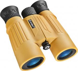 Barska 10x30 Floatmaster Waterproof Blue Lens Roof Prism Binoculars, Yellow AB11092