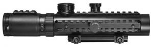 Barska Multi-Rail Electro Sight Cross IR Reticle Riflescope, Black, 1-3x30 - AC11396