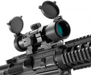 Barska Optics 1x30mm Dual Color Optic Black