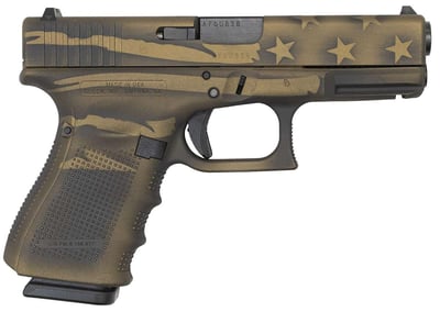 Glock 23 Gen4 Coyote Battle Worn Flag