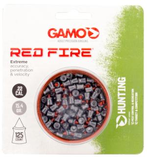Gamo Red Fire Air Gun Pellets 22 Caliber 14.5 Grain Polymer Tip Tin of 125