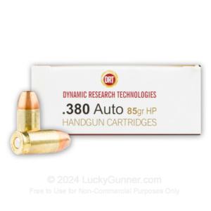 DRT Ammo 380 ACP 85 Grain JHP Frangible 20 Rounds