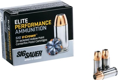 45 ACP Sig Sauer 230 Elite V-Crown, JHP E45AP2-20