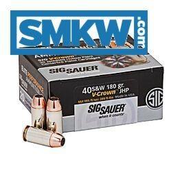 SIG Sauer Elite Performance V-Crown Handgun Ammo - .40 S&W - 180 Grain - 20 Rounds 798681501700