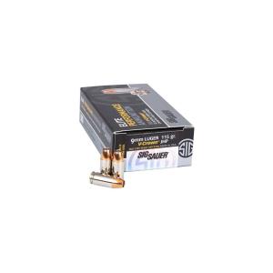 Sig Sauer Elite Performance JHP 9mm Luger 115 Grain V-Crown Handgun Ammo  798681501731