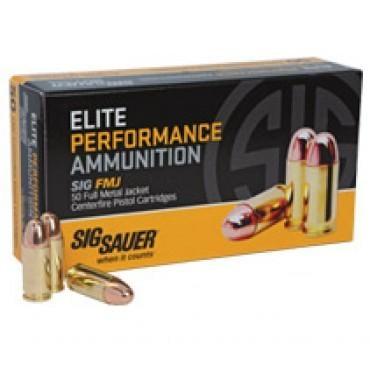 40 SW Sig Sauer 180 Elite Ball, FMJ E40SB2-50