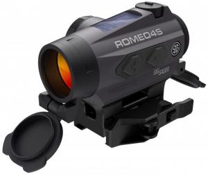 Sig Sauer Romeo4S Solar RDS, Ballistic Circle Dot Reticle, .5 MOA, Solor/Side Mount Battery, Torx And QR Mounts SOR43021