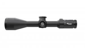 Sig Sauer Whiskey5 Riflescope, 2.4-12X56mm, 30mm, Sfp, Hellfire Triplex Illum Reticle, Levelplex, Graphite, SOW52015