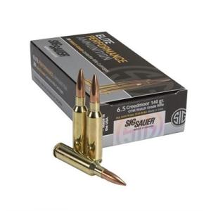 SIG Sauer SIG Match Grade Rifle Ammunition 6.5 Creedmoor 140 grain Open Tip Match Brass Cased Centerfire Rifle Ammo 20 Rounds E65CM1-20 E65CM1-20