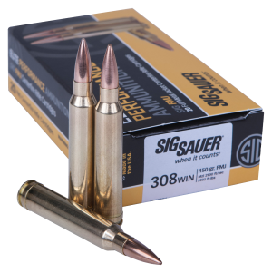SIG Sauer Elite Performance .308 Win 150 Grain Full Metal Jacket Centerfire Ammo E308B1-20
