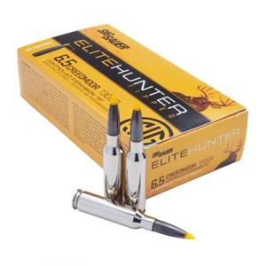 SIG Sauer SIG Hunting Rifle Ammunition 6.5 Creedmoor 130 grain Controlled Expansion Tip Brass Cased Centerfire Rifle Ammo 20 Rounds E65CMTH1-20 798681619399