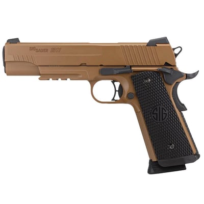 Sig Sauer 1911 Emporor Scorpion Coyote 4.5mm BB CO2 17-Rounds Blowback Airsoft Pistol AIR-1911ES-BB
